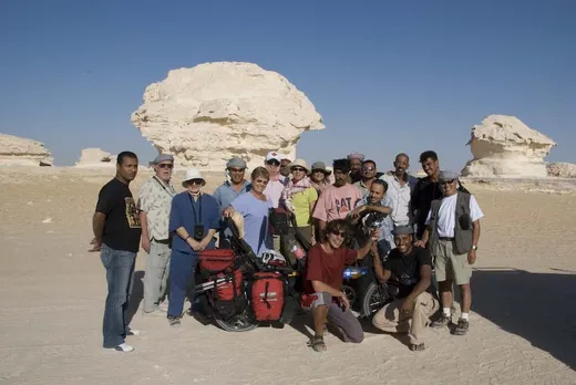 Gruppenbild mit Reisegruppe