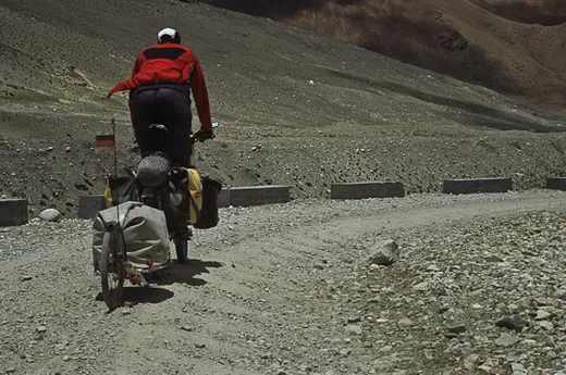 Auf der Schotterpiste in Tibet