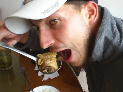 Hühnerfuß zum Abendessen