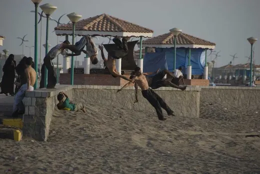 Die Strandakrobaten