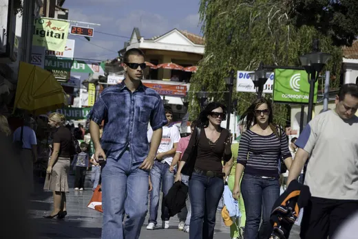 Fussgaengerzone in-Ohrid