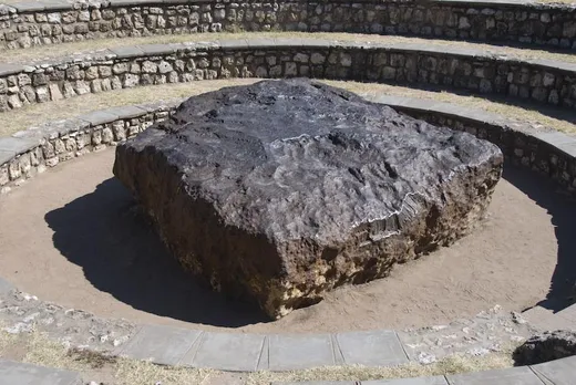 Der Hoba MEteorit ist einer der größten der Welt 50 Tonnen