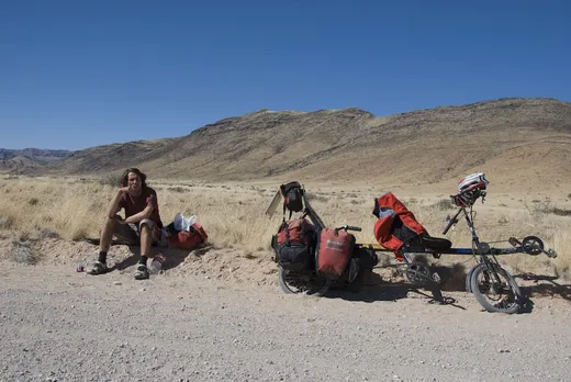 Pause in der Namib