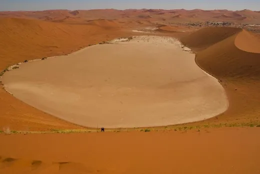 Von oben hat man einen schönen Ausblick auf die Dünen