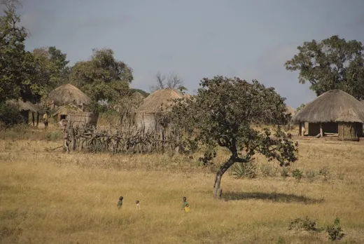 Ein typisches Dorf in Sambia