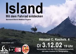 Plakat: Island – mit dem Fahrrad entdecken